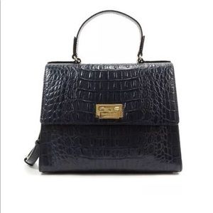 Kate Spade Crocodile Navy Handbag